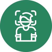 Face Scanner Creative Icon Design vector