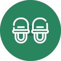 diseño de icono creativo de zapatillas vector