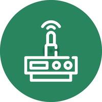 Wifi Router Creative Icon Design vector