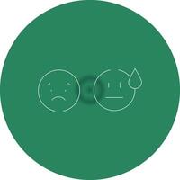 Basic Emotion Creative Icon Design vector