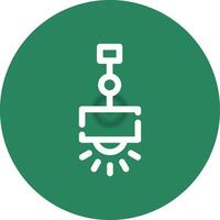 Hanging Lamp Creative Icon Design vector