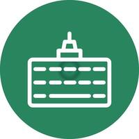 Line Circle Gradient Design vector