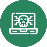 diseño de icono creativo de malware vector