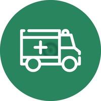 Ambulance Creative Icon Design vector