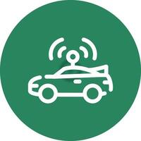 Autonomous Vehicle Creative Icon Design vector