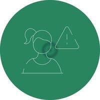 Cautious Creative Icon Design vector