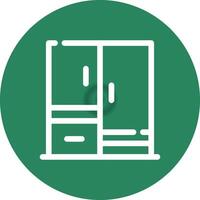 Wardrobe Creative Icon Design vector