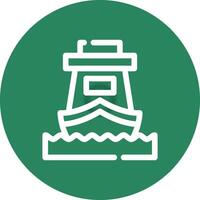 Ship Creative Icon Design vector