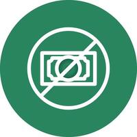 No Money Creative Icon Design vector