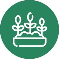 diseño de icono creativo de jardinería vector