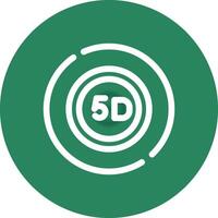 5D Data Storage Creative Icon Design vector