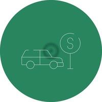 Taxi Stop Creative Icon Design vector