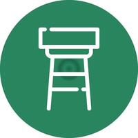Stool Creative Icon Design vector