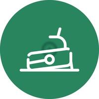 Treadmill Creative Icon Design vector