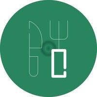 Fork and Knife Creative Icon Design vector