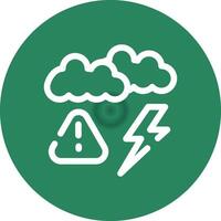 Weather Alert Creative Icon Design vector