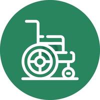 Wheelchair Creative Icon Design vector