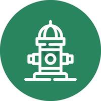 Fire Hydrant Creative Icon Design vector