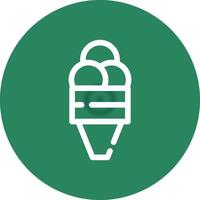 Ice Cream Creative Icon Design vector