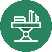 Iron Table Creative Icon Design vector