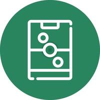 Line Circle Gradient Design vector
