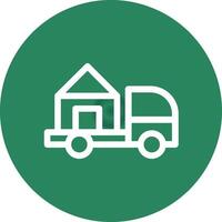 Moving Truck Creative Icon Design vector