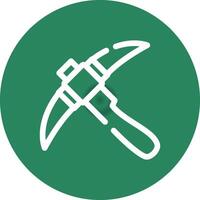 Pickaxe Creative Icon Design vector