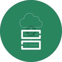 Cloud Storage Creative Icon Design vector