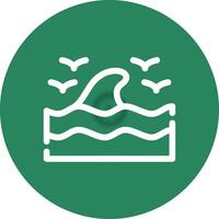 Sea Wave Creative Icon Design vector