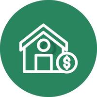 House Sale Creative Icon Design vector