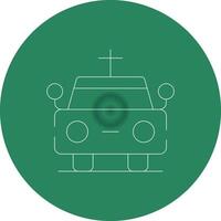 coche fúnebre creativo icono diseño vector