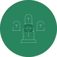 Graveyard Creative Icon Design vector
