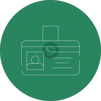 Identification Card Creative Icon Design vector