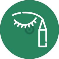 diseño de icono creativo delineador de ojos vector