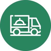 Delivery Van Creative Icon Design vector