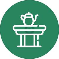Coffee Table Creative Icon Design vector