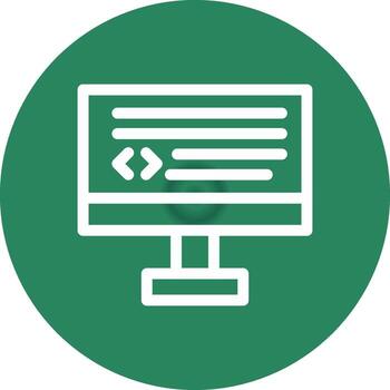 diseño de icono creativo de codificación vector