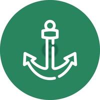 Anchor Creative Icon Design vector