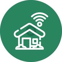 Smart Home Creative Icon Design vector