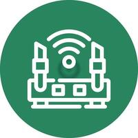 diseño de icono creativo de enrutador wifi vector