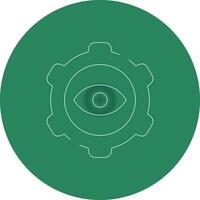 Eye Setting Creative Icon Design vector