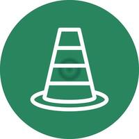 Traffic Cone Creative Icon Design vector