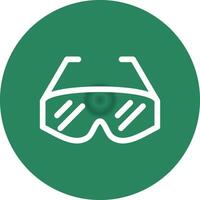 Lab Glasses Creative Icon Design vector
