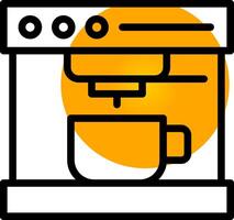 Coffee Machine Creative Icon Design vector