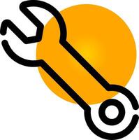 Wrench Creative Icon Design vector