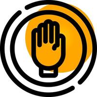 Stop Creative Icon Design vector