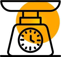 Weighing Machine Creative Icon Design vector