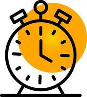 Alarm Clock Creative Icon Design vector