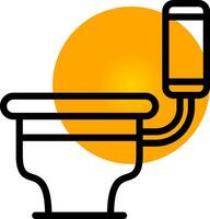 Toilet Creative Icon Design vector