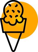 Ice Cream Creative Icon Design vector